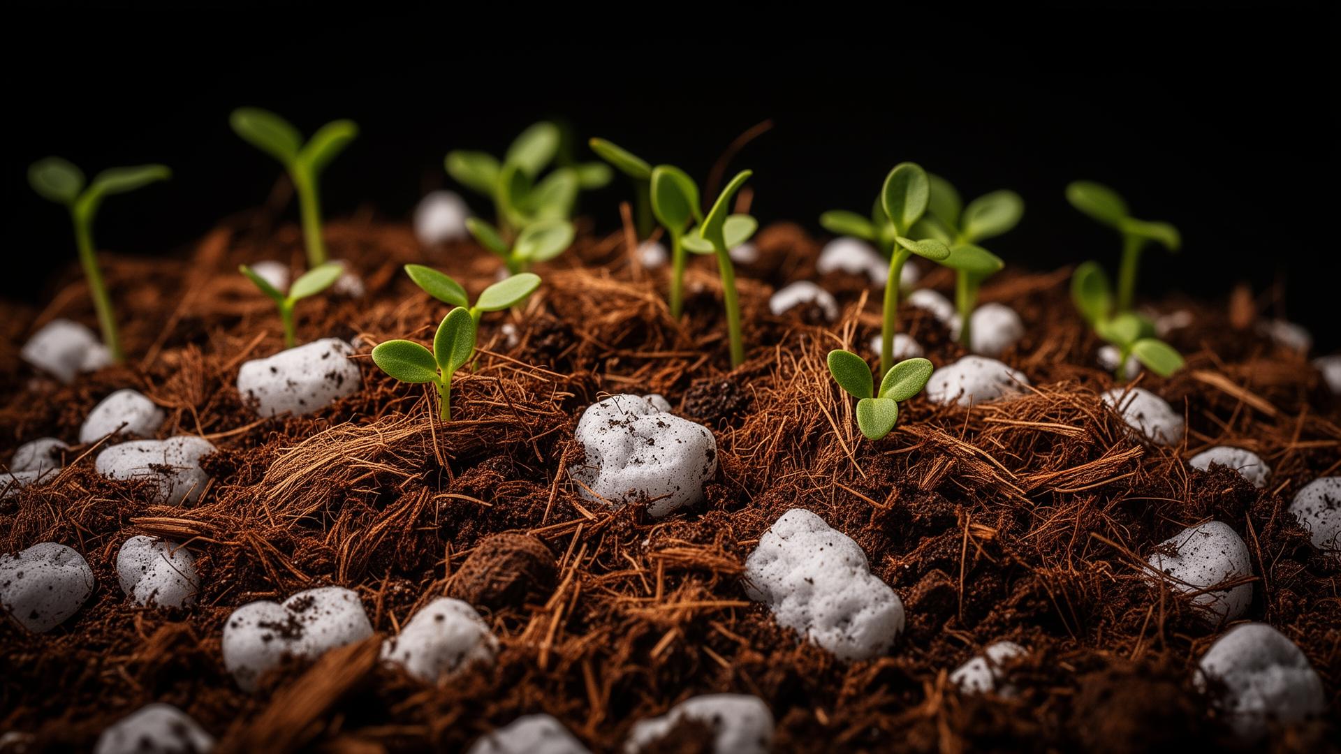 Turbo Coco growing medium with seedlings